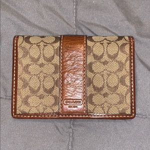 Small brown coach wallet
